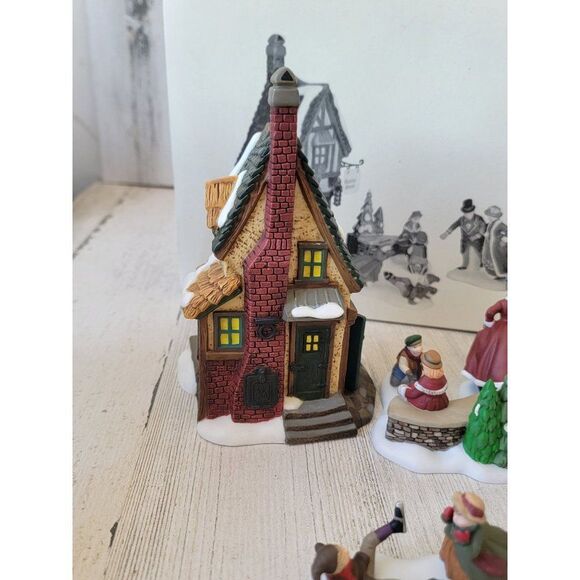 Dept 56 58405 Ashley Pond Skating Party village accessory xmas set - Picture 8 of 9